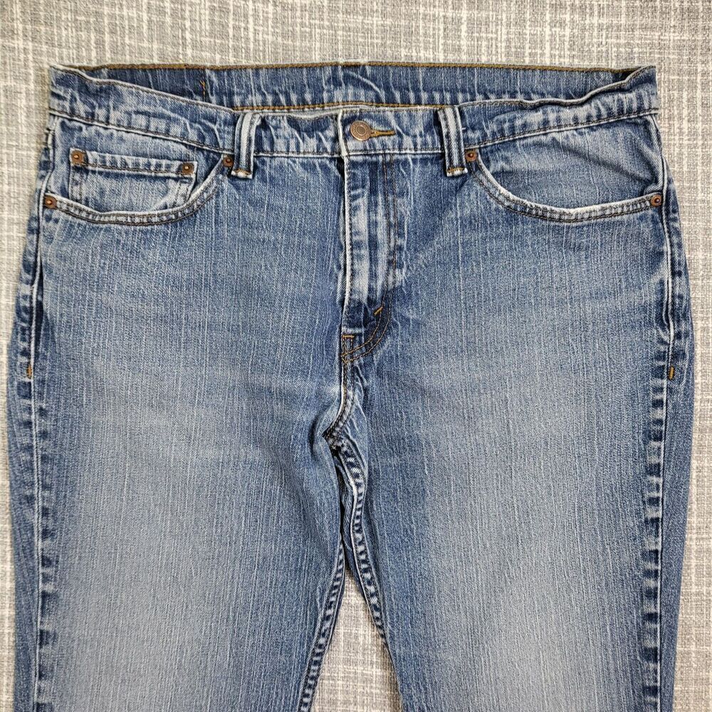 Levi's 511 Slim Fit Mid Rise Jeans Rugged Weight Blue Men's Tag 36x30 SEE DESC